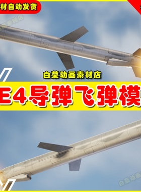 UE4UE5 Missile BGM-109 (West)导弹飞弹虚拟设计素材模型4.275.0