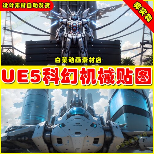 UE5虚幻Science Fiction HDRI 科幻机械基地模型贴图5.2