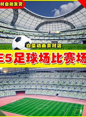 UE5 Sports Stadium 足球运动场体育室内环境场景4.27 5.1
