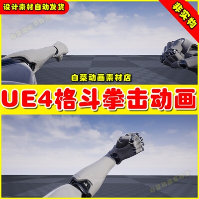 UE5 First Person Combat Fists 第一人称拳击格斗UE4动画4.27