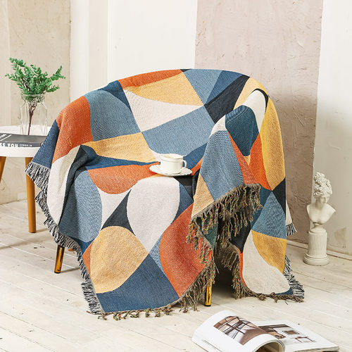 新款网红出口装饰毯ins风沙发巾