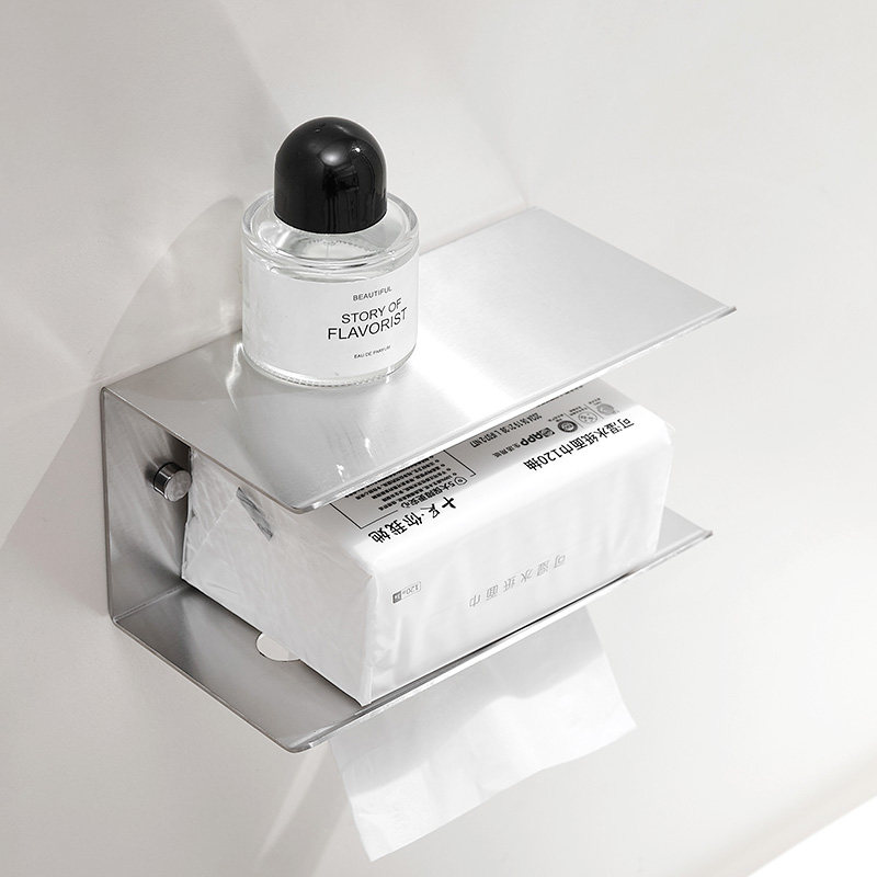 手机304不锈钢轻奢壁挂纸巾架