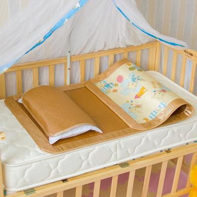 儿童床凉席定做夏季宝宝婴儿床席子幼儿园专用加厚双面冰丝席藤席
