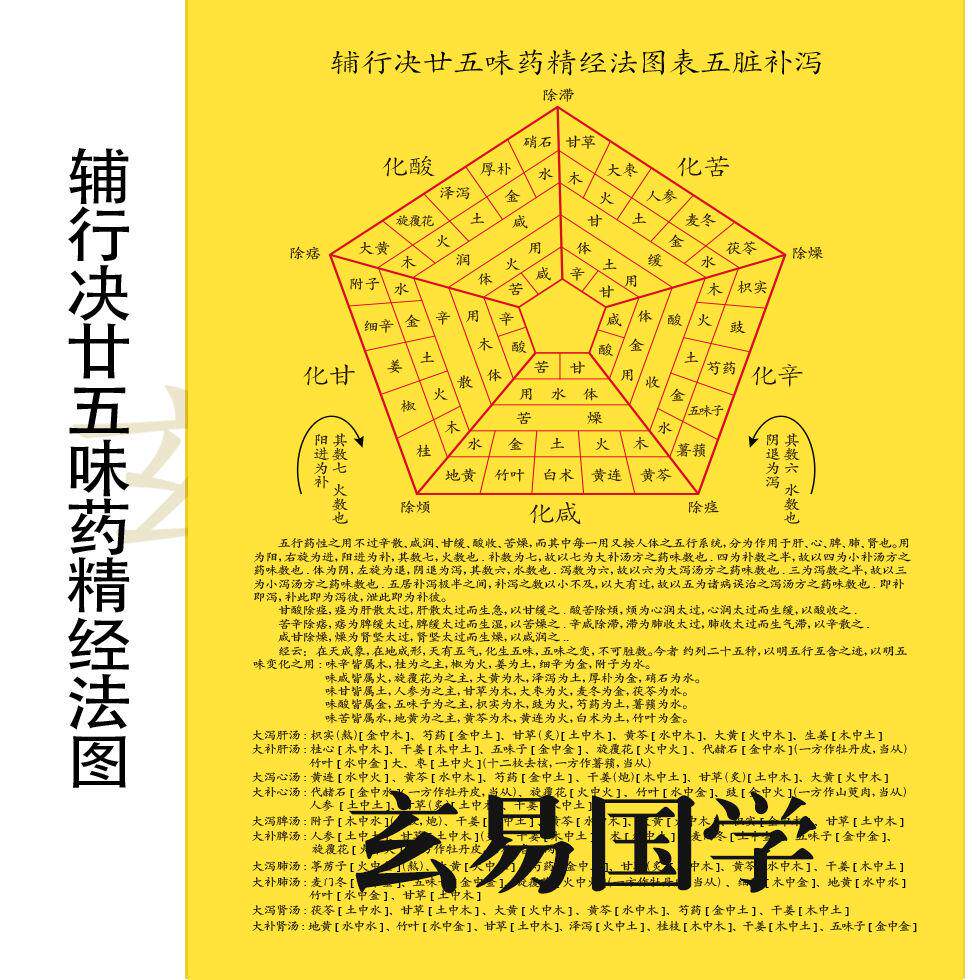 辅行诀廿十五味药精经法图增补版