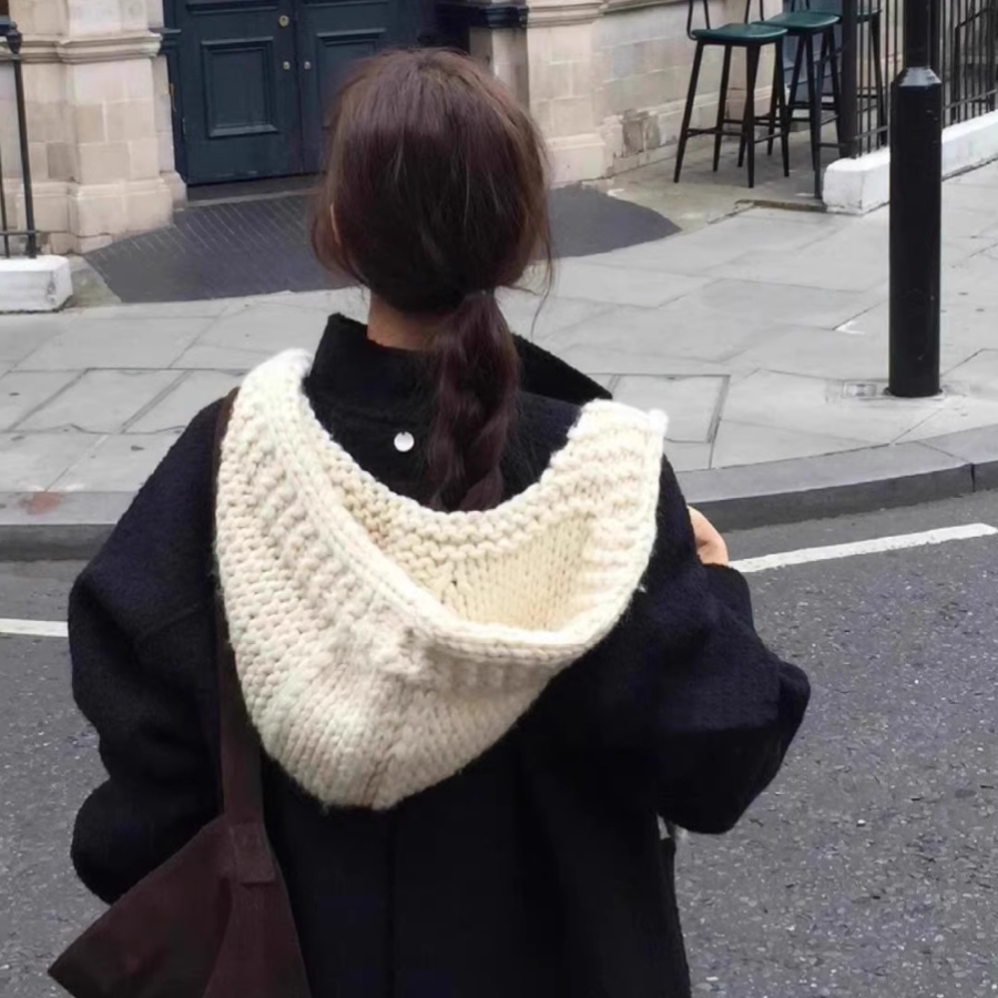 冬季保暖韩国东大门粗棒韩系ins风披肩针织帽子女巴拉克拉法帽厚