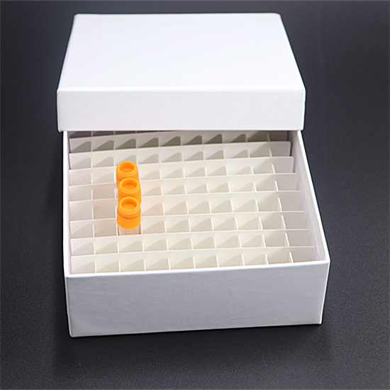100格纸质冷冻管盒 冻存管盒 离心管盒 1.5ml 1.8ml 2ml