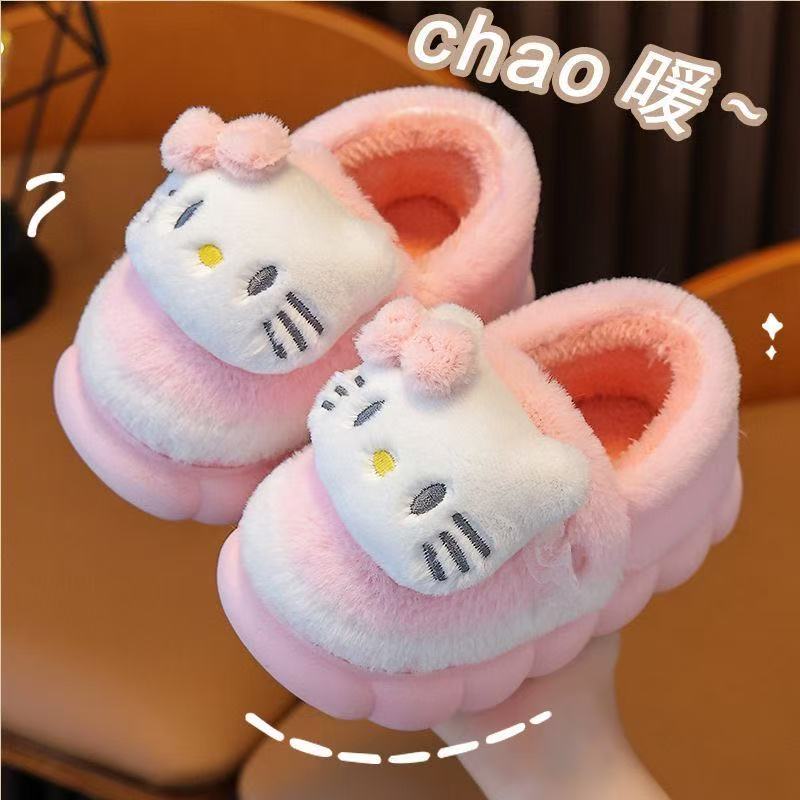 儿童棉拖鞋女孩冬季可爱三丽鸥