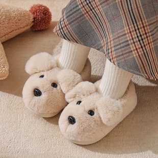 秋冬天包跟软底儿童棉拖鞋室内保暖防滑毛绒棉鞋小孩女宝宝家居鞋
