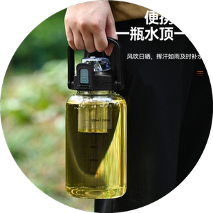 吨吨玻璃杯高硼硅水壶大容量高颜值顿顿桶防摔耐高温茶水分离杯子