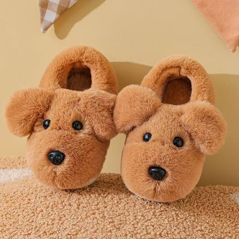 小狗儿童棉拖鞋冬季新款