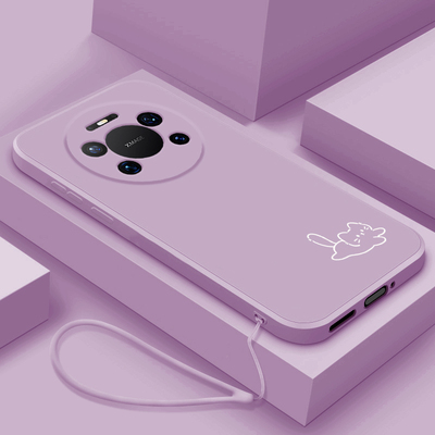 适用华为mate80promax手机壳简约小猫小鱼魅特80Pro液态全包保护套RS非凡大师版网红女款Mete80硅胶防摔软壳