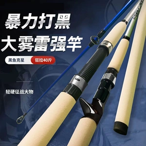 雷强竿硬杆XH硬调路亚竿打黑竿船竿锚鱼竿碳素雷强杆远投竿锚竿