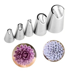 1/5Pcs of chrysanthemum Nozzle Icing Piping Pastry Nozzles k