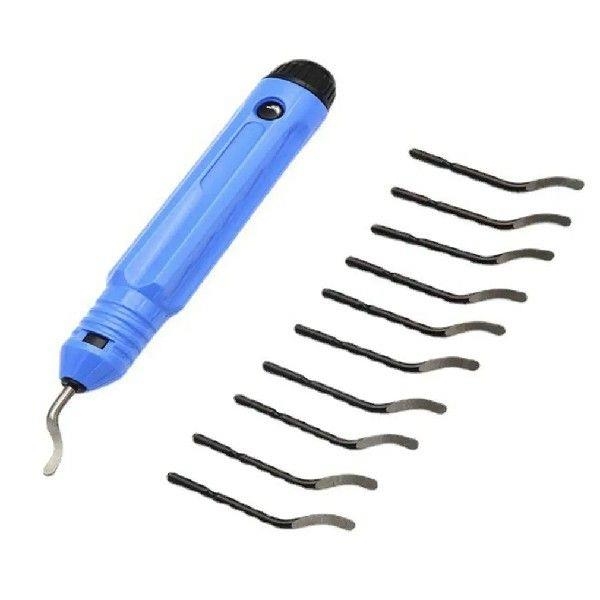 New 1 set fixed handle plastic pocket knife Deburring Tool0