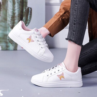 White Shoes for Women Spring Summer Autumn 2025 Round Toe Fr