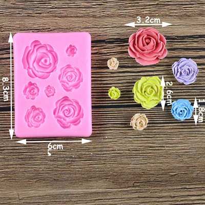 Rose Flower Silicone Molds Candy Polymer Clay Mold Chocolate