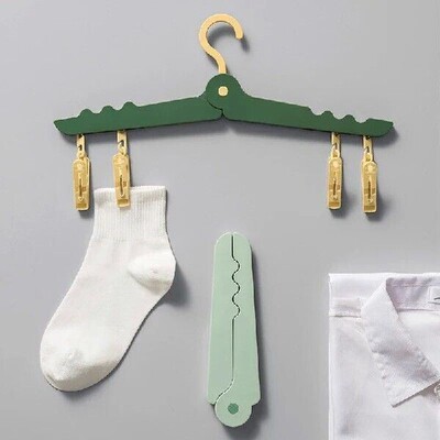 1pc Portable Folding Hanger Travel Space Saving Clothes