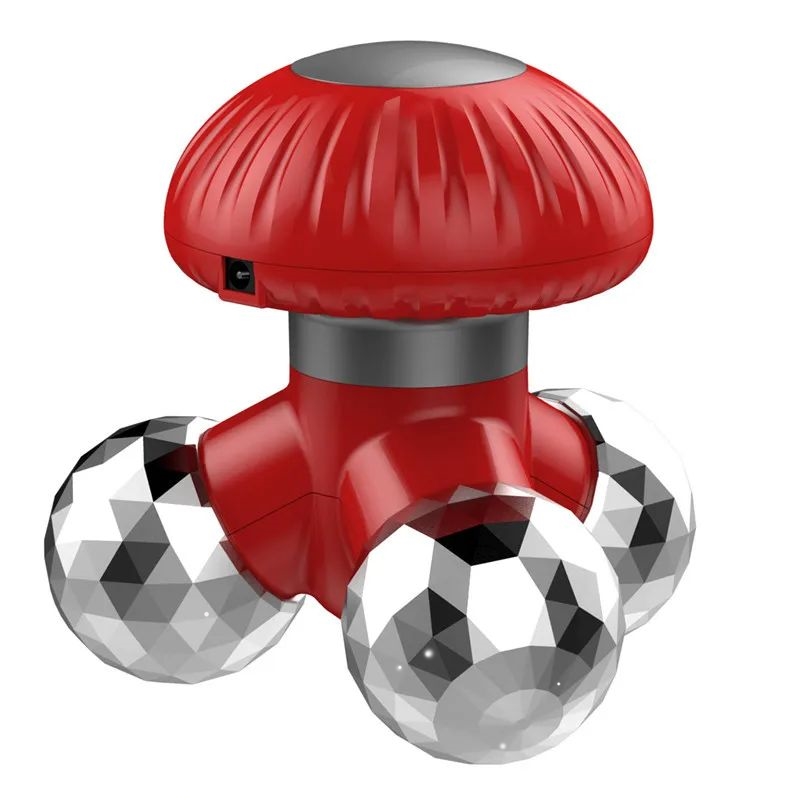 4-in-1 Handheld Vibrating Massager With 3 Massage Heads Plug