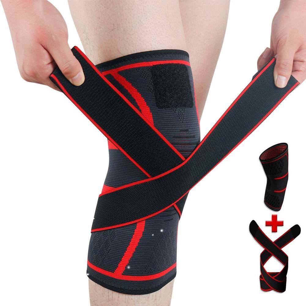 1PC Sport Kneepad Men Pressurized Elastic Knee Pads Support,运动/瑜伽/健身/球迷用品,运动护膝/髌骨带,淘宝优惠券,粉丝福利购,淘宝优惠卷