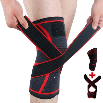 1PC Sport Kneepad Men Pressurized Elastic Knee Pads Support