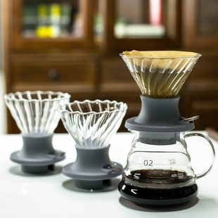 Pour Over Coffee Pot Set com caixa de presente moedor de fe