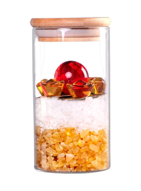 水晶瓶子床头朝西摆件卫生间