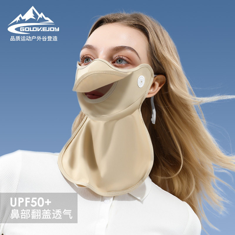 新款冰丝防晒面罩女夏季遮阳透气口罩护眼角瘦脸玻尿酸头巾XTJ101