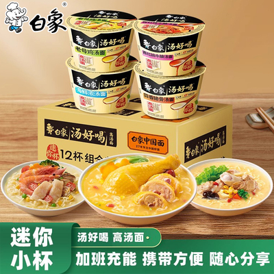 白象汤好喝迷你杯方便面