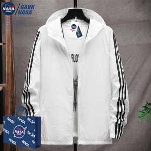 NASA GAVK2024夏季新品潮流同款男女情侣运动上衣防晒服夹克上衣