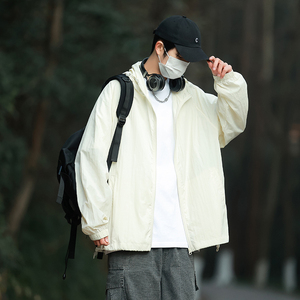 防晒衣男款2024秋季新款防紫外线透气冰丝薄款防晒服户外钓鱼外套