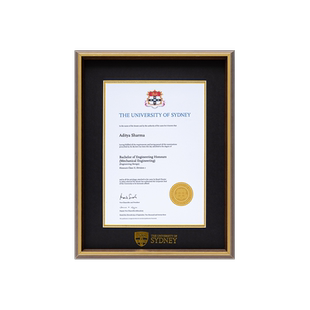 毕业相框英国澳洲留学悉尼大学装裱挂墙实木A4荣誉证书展示框定制