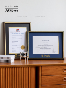 毕业相框英国澳大利亚留学悉尼大学相框墙挂实木A4荣誉证书展示框