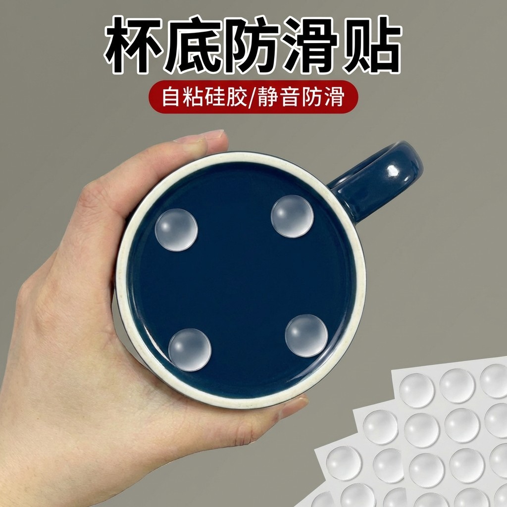 杯底防滑贴防磨陶瓷杯防滑底垫防滑圈门把手防碰撞垫柜门门后冰箱,餐饮具,杯垫,淘宝优惠券,粉丝福利购,淘宝优惠卷