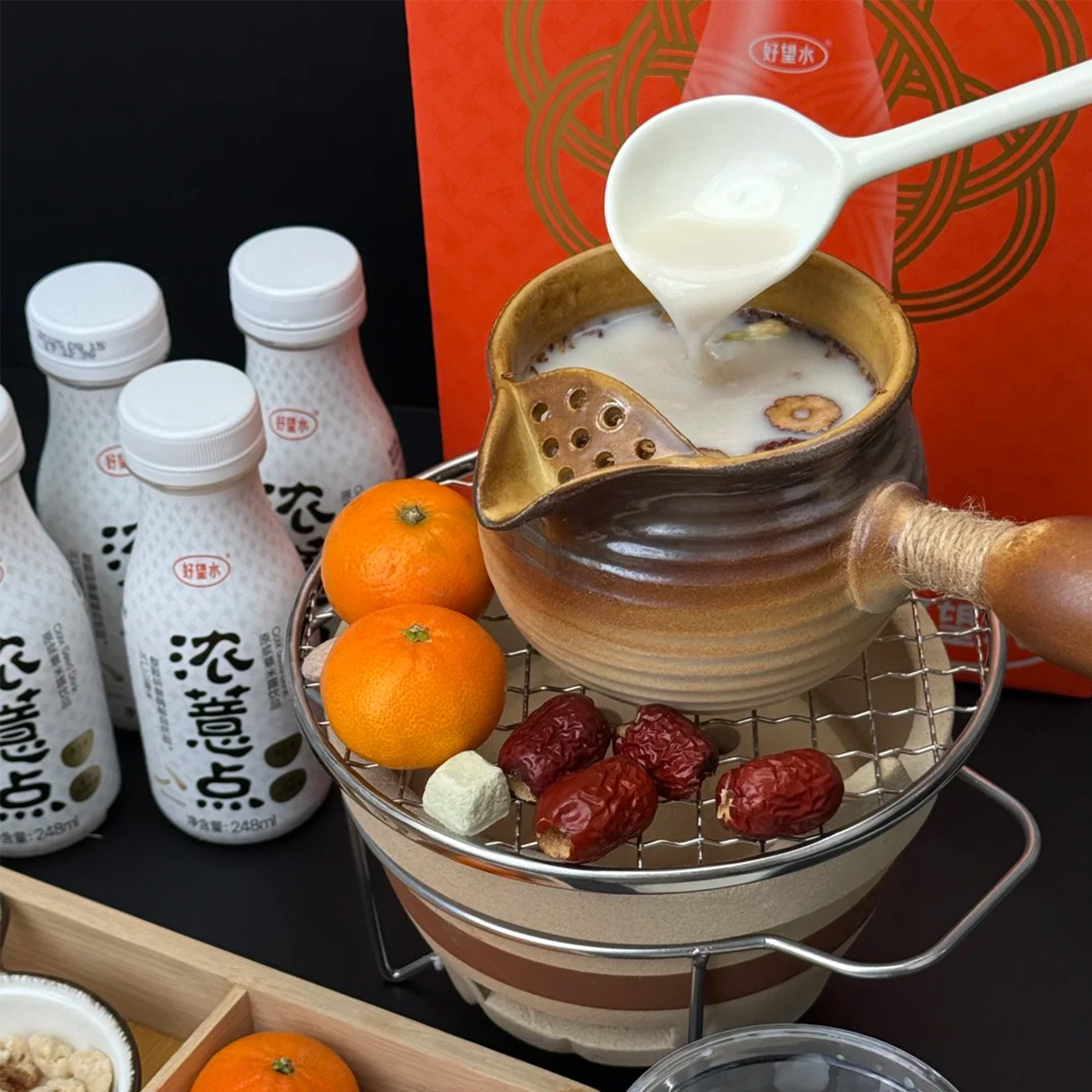 【围炉煮茶新喝法】好望水浓薏点原浆薏米露燕麦植物奶蛋白饮品