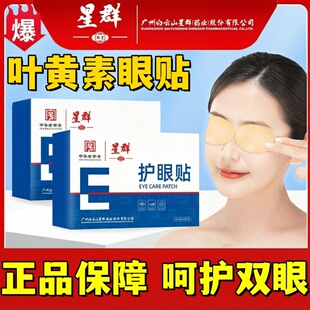 白云山艾草叶黄素眼贴小孩学生上班族缓解眼睛冷敷冰贴眼贴