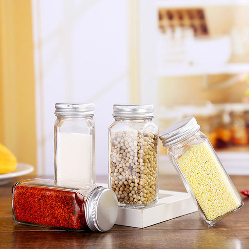 Square Seasoning Bottle Glass Seasoning Bottle Barbecue Seas
