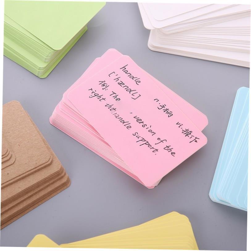 100pcs Blank Kraft paper Business Cards Word Card Message 1