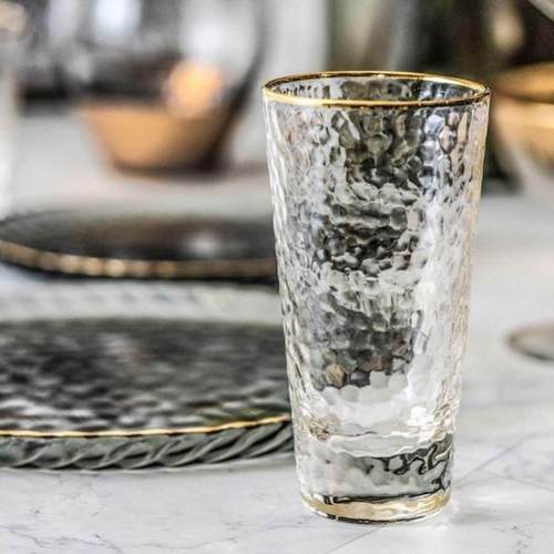 Glass transparent family living room water cup set 玻璃水杯