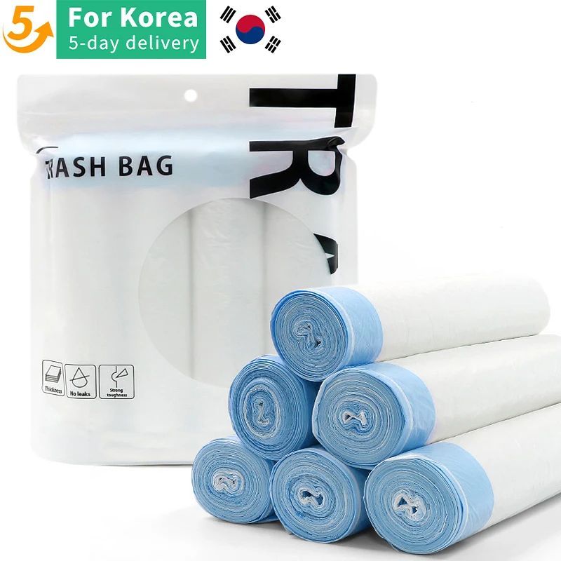 Garbage Bag with Drawstring Household Disposable Transparent