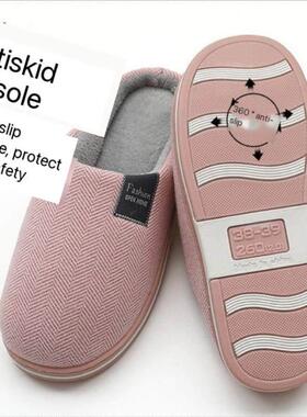 Bedroom Soft Warm Slippers For Women men winter Lady拖鞋