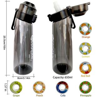 Flavored Water Bottle 650ml Sports Alr Up Drinking Bottle 7