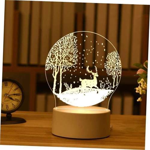 Christmas Decorations for Home Tree Elk Christmas 3D Acrylic