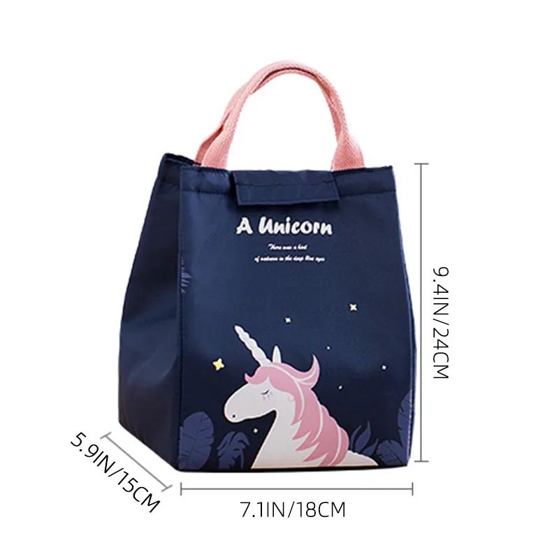 Cartoon Cooler Lunch Bag For Picnic Kids Women Travel Therma