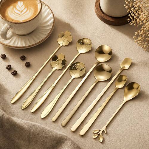 Stainless Steel Cherry Blossom Spoon All Kinds Of Mixing Spo