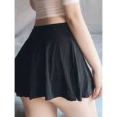 colored sexy transparent Multi drape skirt性感透明垂感小裙子