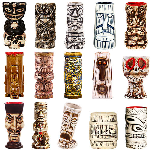 Cocktail Cup Creative Cup Ceramic Cup Tiki Bar Tiki Cup Zomb
