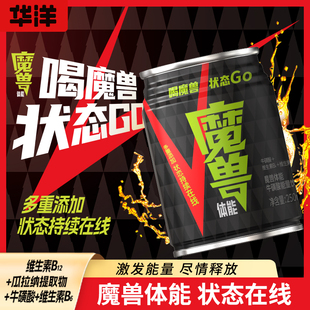 【慎拍7月到期】华洋魔兽体能牛磺酸能量饮料250ml*12瓶维生素