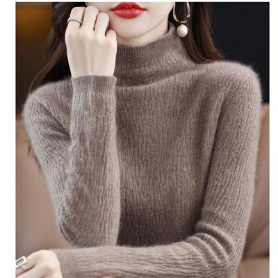 2025新短薄款针织衫衫女士毛衣圆领羊毛针织打底衫内搭