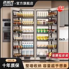 洛班尼大怪物拉篮厨房橱柜高深零食餐边柜收纳高柜联动拉篮开门式