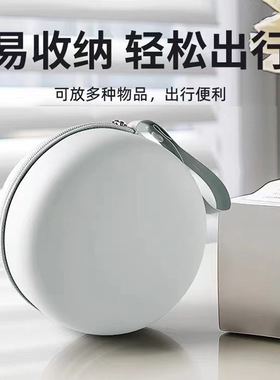 记忆棉u型枕挂扣收纳盒配件出差旅游户外灰色拉链包盒
